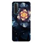 For Huawei P Smart 2021 Shockproof Painted Transparent TPU Protective Case(Snow Lotus) - 1