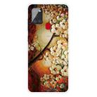 For Samsung Galaxy A21s Shockproof Painted Transparent TPU Protective Case(Oil Painting Magnolia) - 1