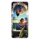 For Samsung Galaxy A21s Shockproof Painted Transparent TPU Protective Case(Balloon Peacock) - 1