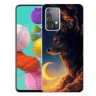 For Samsung Galaxy A32 5G Shockproof Painted Transparent TPU Protective Case(Sky Wolf) - 1