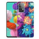 For Samsung Galaxy A32 5G Shockproof Painted Transparent TPU Protective Case(Color Chrysanthemum) - 1