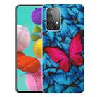 For Samsung Galaxy A32 5G Shockproof Painted Transparent TPU Protective Case(Big Red Butterfly) - 1