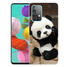 For Samsung Galaxy A32 5G Shockproof Painted Transparent TPU Protective Case(Say Hello Panda) - 1