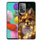 For Samsung Galaxy A52 5G / 4G Shockproof Painted Transparent TPU Protective Case(Bulb Fox) - 1