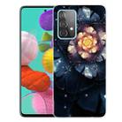 For Samsung Galaxy A52 5G / 4G Shockproof Painted Transparent TPU Protective Case(Snow Lotus) - 1