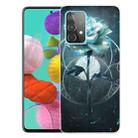 For Samsung Galaxy A52 5G / 4G Shockproof Painted Transparent TPU Protective Case(Magic Rose) - 1