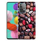 For Samsung Galaxy A72 5G / 4G Shockproof Painted Transparent TPU Protective Case(Love Chocolate) - 1