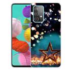 For Samsung Galaxy A72 5G / 4G Shockproof Painted Transparent TPU Protective Case(Night View Stars) - 1
