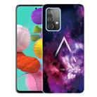 For Samsung Galaxy A72 5G / 4G Shockproof Painted Transparent TPU Protective Case(Triangle Starry Sky) - 1