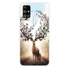 For Samsung Galaxy M51 Shockproof Painted Transparent TPU Protective Case(Dream Deer) - 1