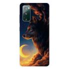 For Samsung Galaxy S20 FE Shockproof Painted Transparent TPU Protective Case(Sky Wolf) - 1