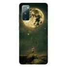 For Samsung Galaxy S20 FE Shockproof Painted Transparent TPU Protective Case(Pull the Moon) - 1