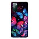 For Samsung Galaxy S20 FE Shockproof Painted Transparent TPU Protective Case(Bubble Butterflies) - 1