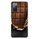 For Samsung Galaxy S20 FE Shockproof Painted Transparent TPU Protective Case(Chocolate) - 1