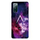 For Samsung Galaxy S20 FE Shockproof Painted Transparent TPU Protective Case(Triangle Starry Sky) - 1