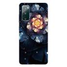 For Samsung Galaxy S20 FE Shockproof Painted Transparent TPU Protective Case(Snow Lotus) - 1