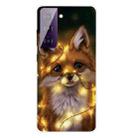 For Samsung Galaxy S21 5G Shockproof Painted Transparent TPU Protective Case(Bulb Fox) - 1