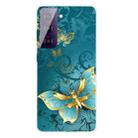 For Samsung Galaxy S21 5G Shockproof Painted Transparent TPU Protective Case(Kingdee) - 1