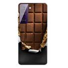 For Samsung Galaxy S21 5G Shockproof Painted Transparent TPU Protective Case(Chocolate) - 1