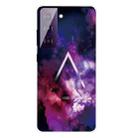For Samsung Galaxy S21 5G Shockproof Painted Transparent TPU Protective Case(Triangle Starry Sky) - 1