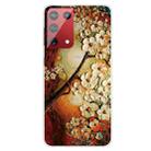 For Samsung Galaxy S21 Ultra 5G Shockproof Painted Transparent TPU Protective Case(Oil Painting Magnolia) - 1