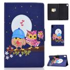 For Huawei MediaPad M6 8.4 Colored Drawing Electric Pressed Horizontal Flip Leather Case, with Holder & Card Slots(Couple Owl) - 1