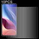 For Xiaomi Redmi K40 Pro 10 PCS 0.26mm 9H Surface Hardness 2.5D Explosion-proof Tempered Glass Non-full Screen Film - 1