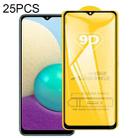 For Samsung Galaxy A02 25 PCS 9D Full Glue Full Screen Tempered Glass Film - 1