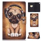 For Huawei MediaPad M6 10.8 Colored Drawing Electric Pressed Horizontal Flip Leather Case, with Holder & Card Slots(Dog) - 1