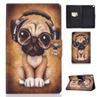 For Galaxy Tab A 8.0 2019 / T290 Colored Drawing Electric Pressed Horizontal Flip Leather Case, with Holder & Card Slots(Dog) - 1