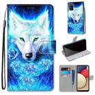 For Samsung Galaxy A02s / M02s Coloured Drawing Cross Texture Horizontal Flip PU Leather Case with Holder & Card Slots & Wallet & Lanyard(Dick Rose Wolf) - 1