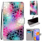 For Huawei Y9a Coloured Drawing Cross Texture Horizontal Flip PU Leather Case with Holder & Card Slots & Wallet & Lanyard(Translucent Glass) - 1