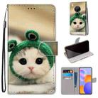 For Huawei Y9a Coloured Drawing Cross Texture Horizontal Flip PU Leather Case with Holder & Card Slots & Wallet & Lanyard(Frog Kitten) - 1