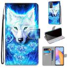 For Honor 10X Lite Coloured Drawing Cross Texture Horizontal Flip PU Leather Case with Holder & Card Slots & Wallet & Lanyard(Dick Rose Wolf) - 1