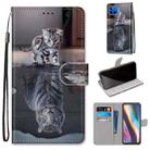 For Motorola Moto G 5G Plus Coloured Drawing Cross Texture Horizontal Flip PU Leather Case with Holder & Card Slots & Wallet & Lanyard(Cat Becomes Tiger) - 1