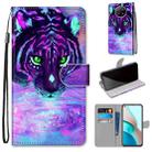 For Xiaomi Redmi Note 9T / Note 9 5G Coloured Drawing Cross Texture Horizontal Flip PU Leather Case with Holder & Card Slots & Wallet & Lanyard(Tiger Drinking Water) - 1