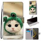 For Xiaomi Poco M3 Coloured Drawing Cross Texture Horizontal Flip PU Leather Case with Holder & Card Slots & Wallet & Lanyard(Frog Kitten) - 1