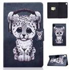 For Huawei MediaPad M6 8.4 Colored Drawing Electric Pressed Horizontal Flip Leather Case, with Holder & Card Slots(Leopard) - 1