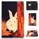 For Huawei MediaPad M6 8.4 Colored Drawing Electric Pressed Horizontal Flip Leather Case, with Holder & Card Slots(Small Rabbit) - 1