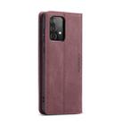 For Samsung Galaxy A52 5G / 4G CaseMe 013 Multifunctional Horizontal Flip Leather Case with Holder & Card Slot & Wallet(Wine Red) - 3
