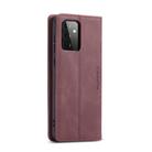 For Samsung Galaxy A72 5G / 4G CaseMe 013 Multifunctional Horizontal Flip Leather Case with Holder & Card Slot & Wallet(Wine Red) - 3
