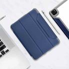 For iPad Pro 12.9 2022 / 2021 / 2020 Mutural Yagao Series PC Horizontal Flip Leather Tablet Case with Holder & Pen Slot(Blue) - 1