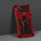 For Motorola Moto One 5G Ace Vanguard Warrior All Inclusive Double-color Shockproof TPU + PC Protective Case with Holder(Red) - 1