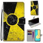 For LG Stylo 7 5G Coloured Drawing Cross Texture Horizontal Flip PU Leather Case with Holder & Card Slots & Wallet & Lanyard(Yellow Black Logo) - 1