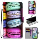 For Motorola Moto G 5G Coloured Drawing Cross Texture Horizontal Flip PU Leather Case with Holder & Card Slots & Wallet & Lanyard(Colorful Cakes) - 1