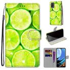 For Xiaomi Redmi 9 Power / Note 9 4G Coloured Drawing Cross Texture Horizontal Flip PU Leather Case with Holder & Card Slots & Wallet & Lanyard(Green Lemon) - 1