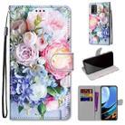 For Xiaomi Redmi 9 Power / Note 9 4G Coloured Drawing Cross Texture Horizontal Flip PU Leather Case with Holder & Card Slots & Wallet & Lanyard(Light Pink Bouquet) - 1