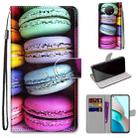 For Xiaomi Redmi Note 9 5G / Note 9T Coloured Drawing Cross Texture Horizontal Flip PU Leather Case with Holder & Card Slots & Wallet & Lanyard(Colorful Cakes) - 1