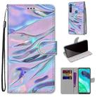 For Motorola Moto G8 Coloured Drawing Cross Texture Horizontal Flip PU Leather Case with Holder & Card Slots & Wallet & Lanyard(Fluorescent Water Texture) - 1