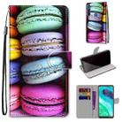 For Motorola Moto G8 Coloured Drawing Cross Texture Horizontal Flip PU Leather Case with Holder & Card Slots & Wallet & Lanyard(Colorful Cakes) - 1